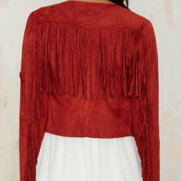 Blaze of Glory Fringe Cropped Jacket size Small - Picture 3 of 5